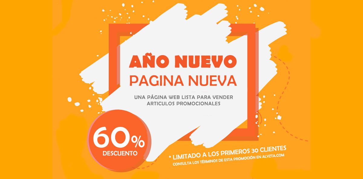 la mejor promoción para iniciar el año con una pagina para vender promocionales